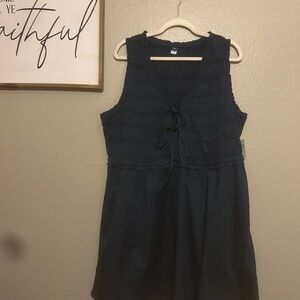 Old Navy Navy Blue Mini Dress